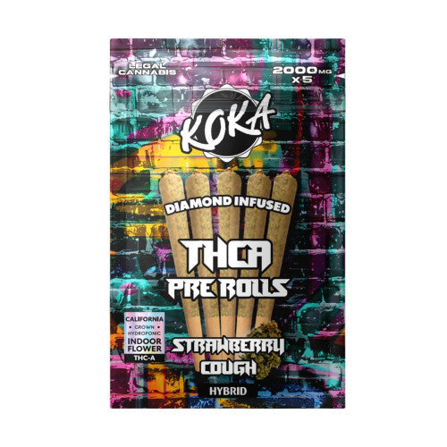 Koka 2000mg THCA Diamond Infused 2g Pre-Rolls (5 Pre-Rolls Per Pack)