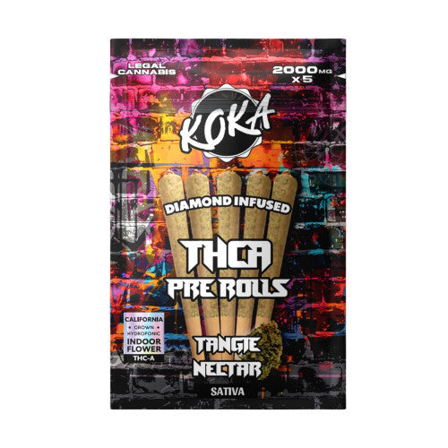 Koka 2000mg THCA Diamond Infused 2g Pre-Rolls (5 Pre-Rolls Per Pack)