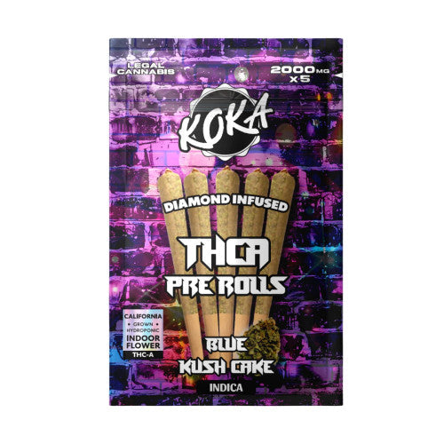 Koka 2000mg THCA Diamond Infused 2g Pre-Rolls (5 Pre-Rolls Per Pack)